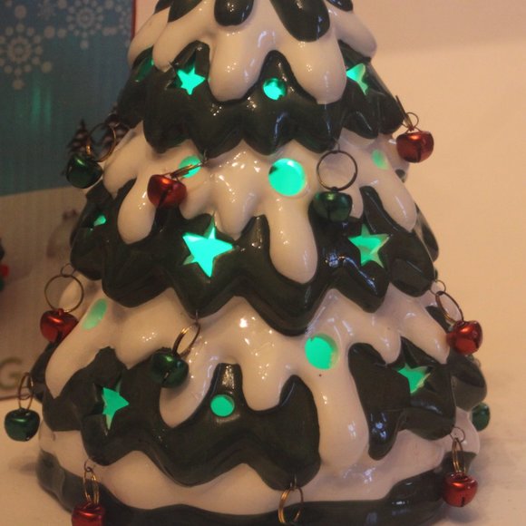 NEW IN BOX Holiday Luminaries Christmas Tree Ceramic Color Changing LED Loblolly - Picture 4 of 5